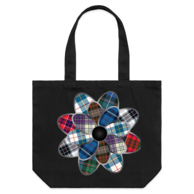 MacRae Multi Tartan Flower Shoulder Tote Thumbnail