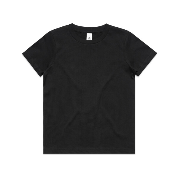 Front View of AS Colour YOUTH STAPLE TEE
