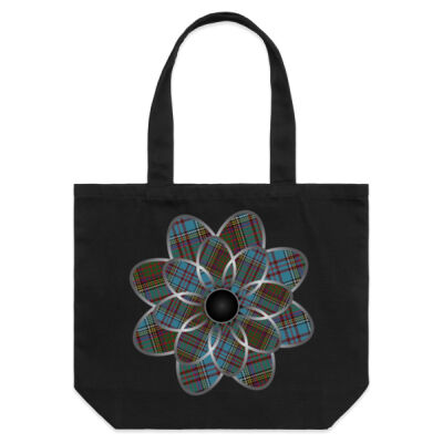 Anderson Tartan Flower Shoulder Tote  Thumbnail